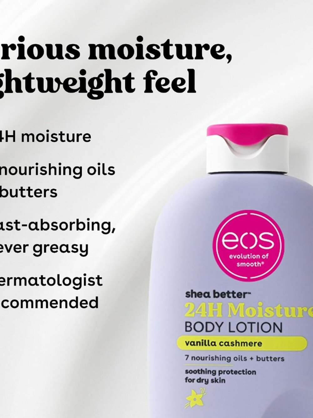 Shea Better Body Lotion Vanilla Cashmere, 24-Hour Moisture Skin Care - Picture 7 of 9